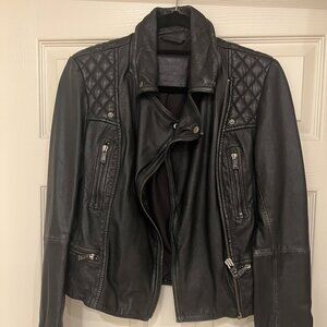 All Saints Leather Biker Jacket